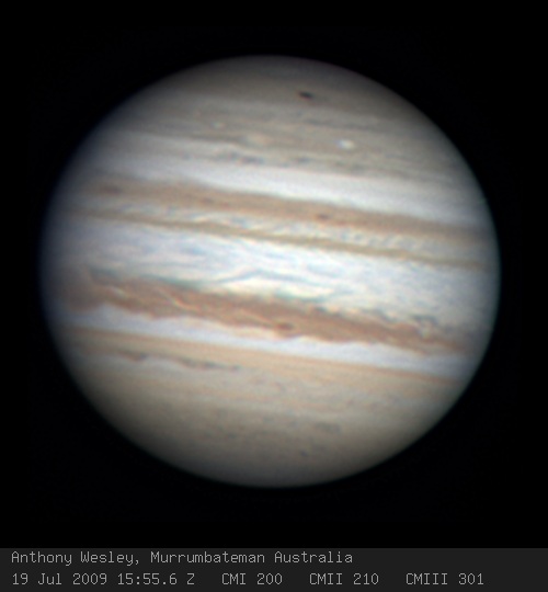 Image captured by Anthony Wesley on 19th July 2009 at 1554UTC from Murrumbateman Australia.