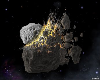 Asteroid collisions: Rare, but possible.