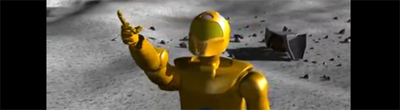 Doing for NASA what Star Wars did for sci-fi, send C3PO to the Moon! Huh?