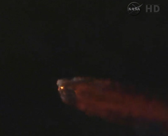 The view of Falcon 9 ascending (SpaceX)