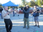 Astronomers Without Borders' president and founder Mike Simmons talks during the Venus transit.