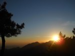 The sun sets during the June 5, 2012, Venus transit over California.