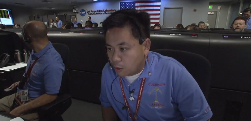 JPL's Allen Chen, the Flight Dynamics and Operations Lead for the Mars Science Laboratory Entry, Descent, and Landing team. Credit: NASA/JPL