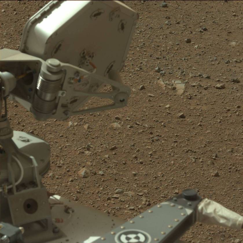 The deployed high-gain antenna. Credit: NASA/JPL-Caltech