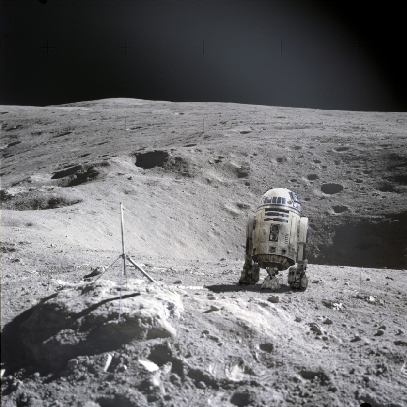 "R2, where are you?" On the moon... Credit: NASA/Corbis/Ian O'Neill/Discovery News